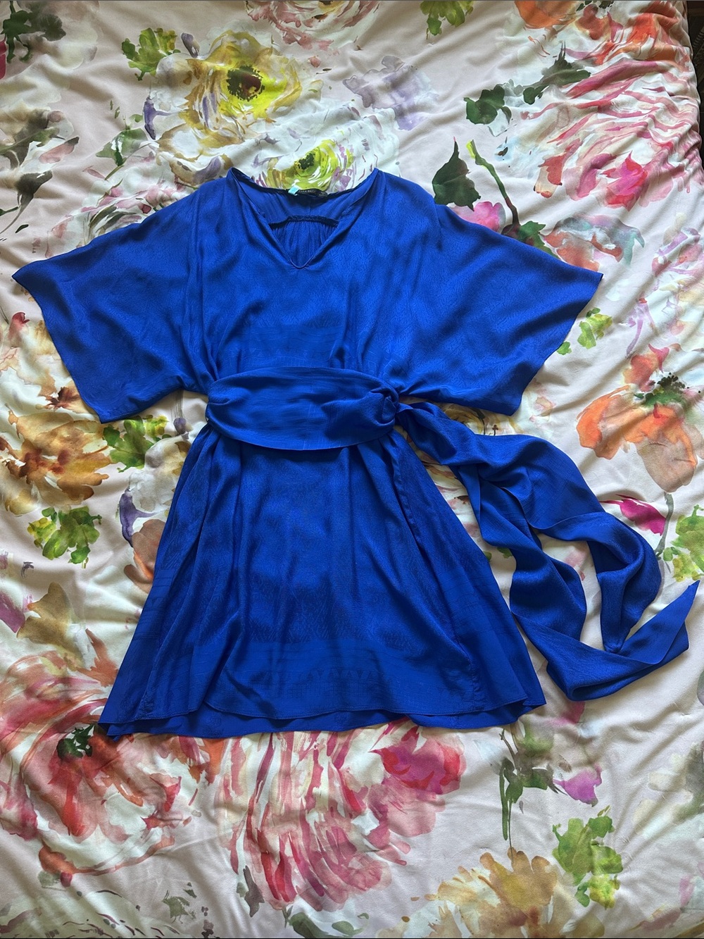 Zara Basic blue mini dress
